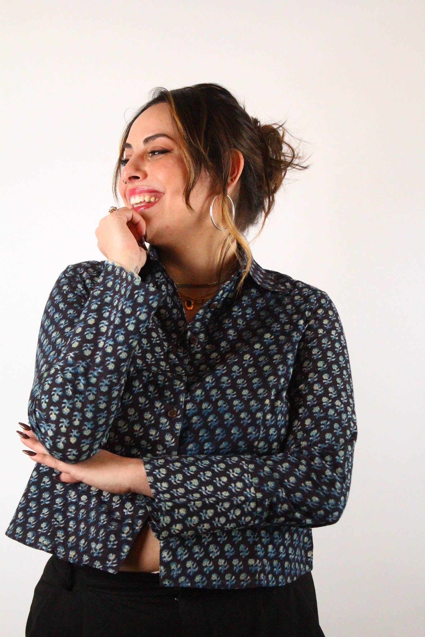 Chemise Bindu - Imprimé PARAAG - Coton bio - Chemise - Azaadi, la mode responsable accessible