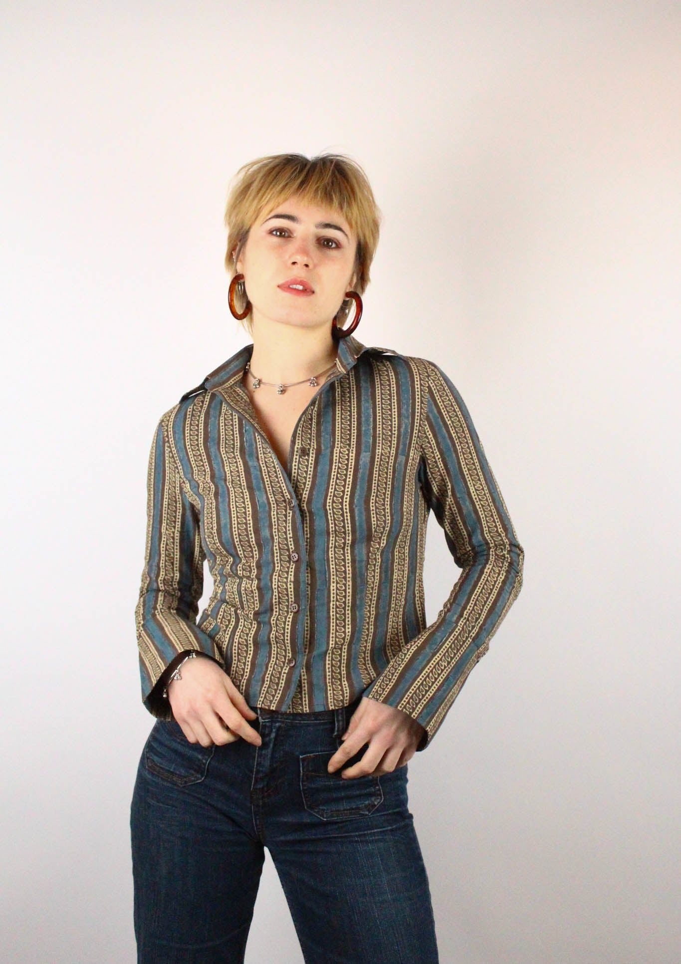 Chemise Bindu - Imprimé PRAVAH - Coton bio - Chemise - Azaadi, la mode responsable accessible