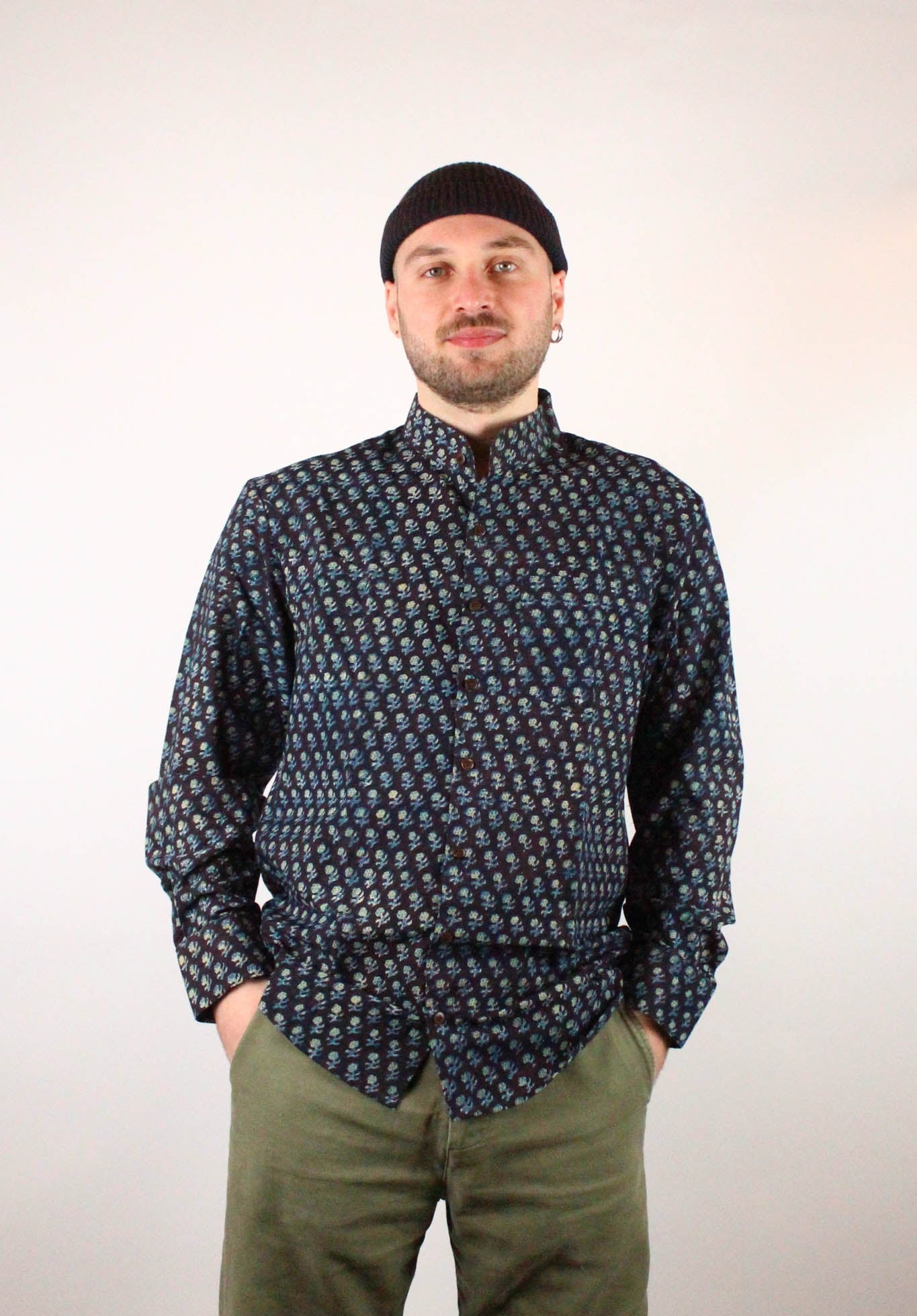 Chemise DARAMSHALA - Imprimé PARAAG - Coton bio - Chemise - Azaadi, la mode responsable accessible