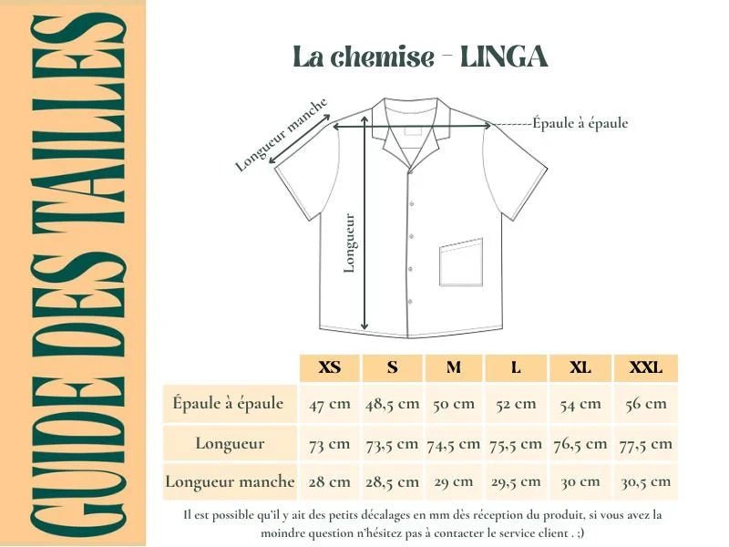 Chemise LINGA - Coton bio - Imprimé Kama - Chemise - Azaadi, la mode responsable accessible