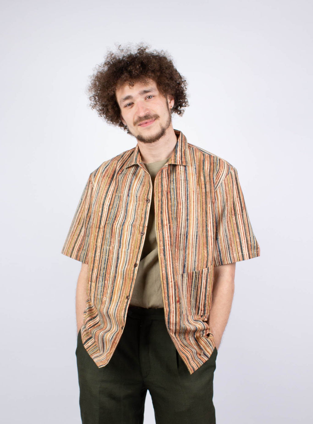 Chemise Linga - imprimé ARUNACHALA - coton bio - Chemise - Azaadi, la mode responsable accessible