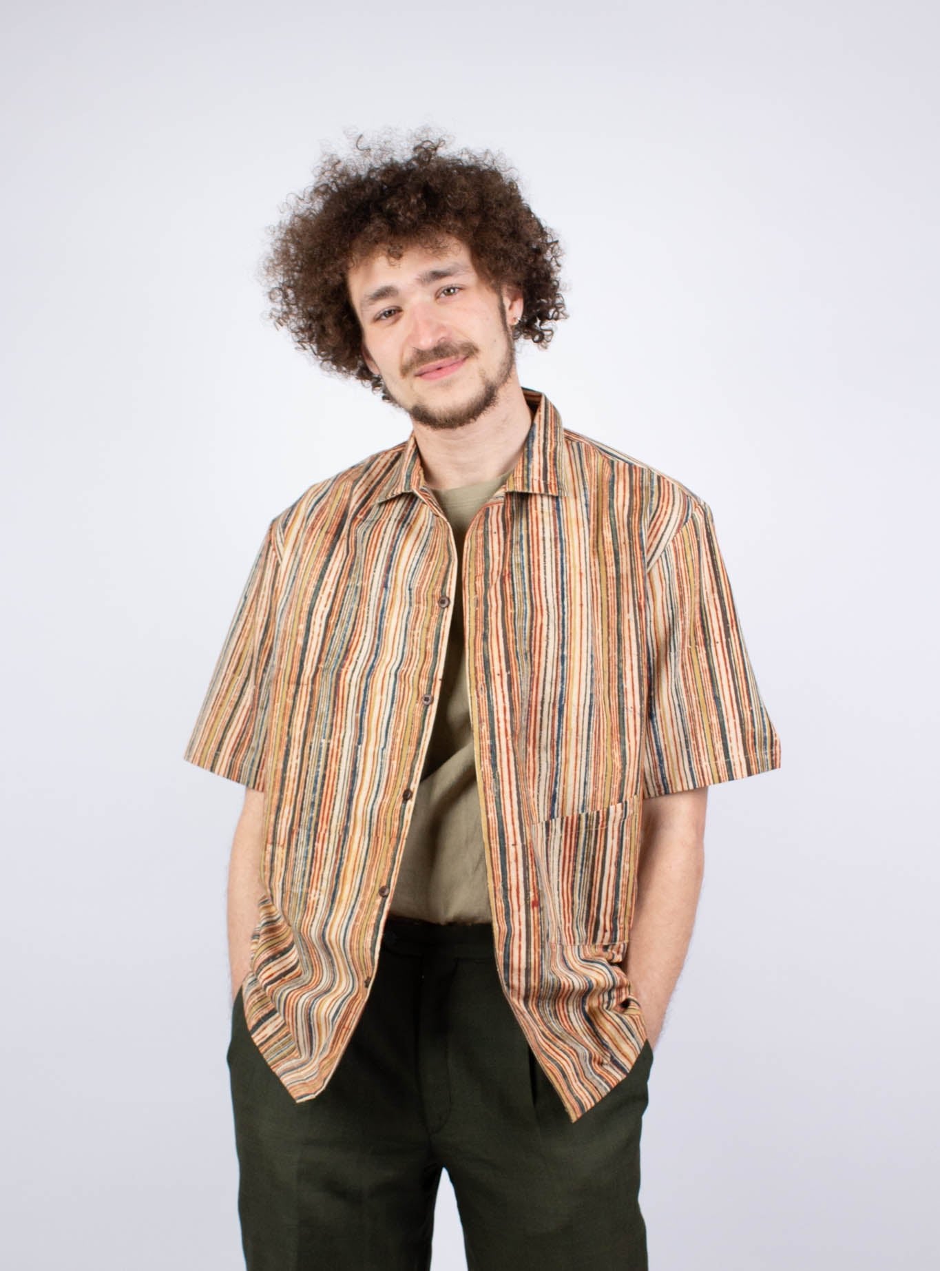 Chemise Linga - imprimé ARUNACHALA - coton bio - Chemise - Azaadi, la mode responsable accessible