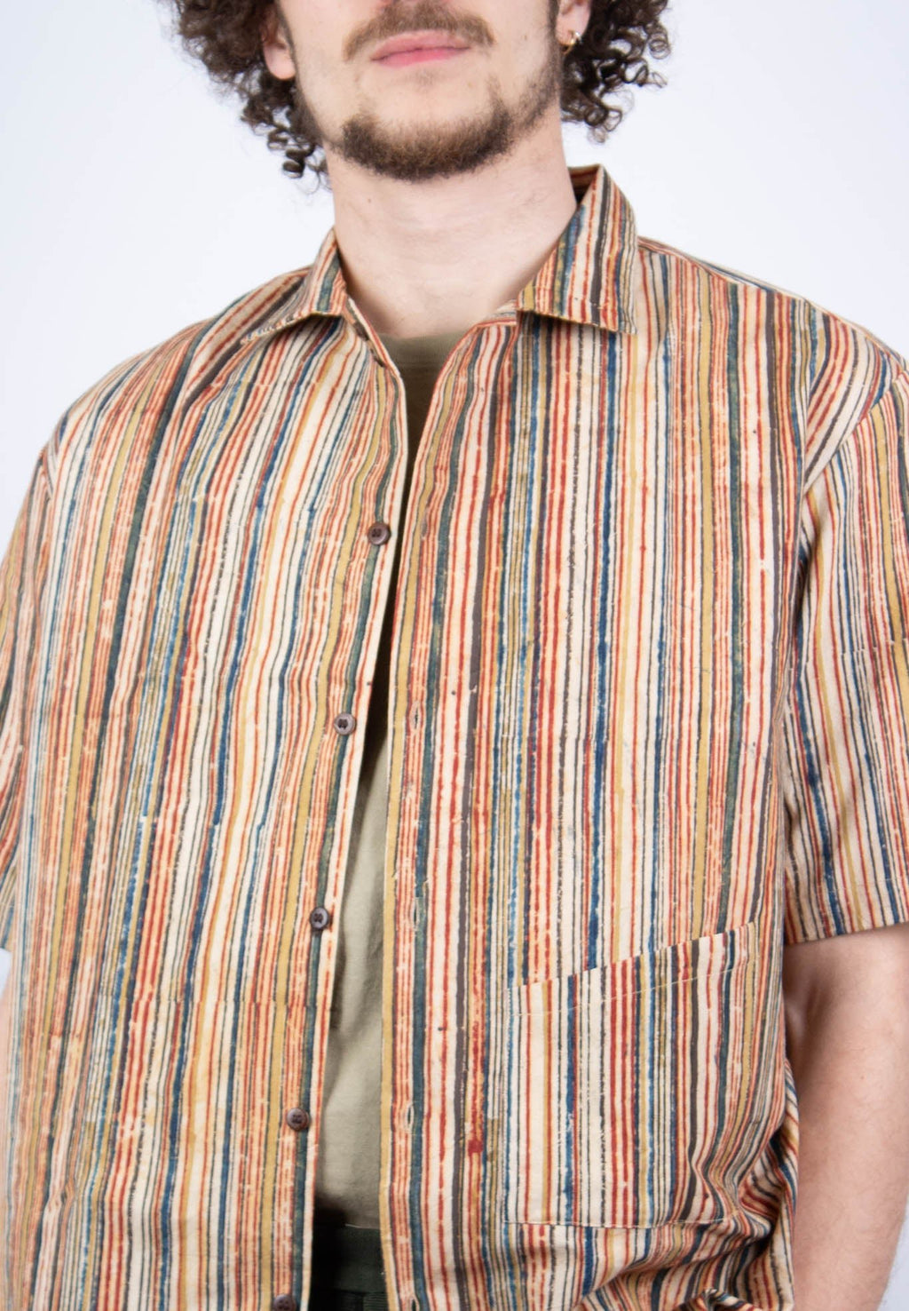 Chemise Linga - imprimé ARUNACHALA - coton bio - Chemise - Azaadi, la mode responsable accessible