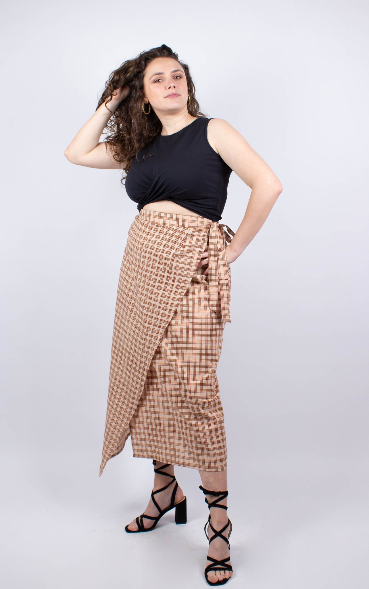 Jupe KUTCH - Coton bio - Imprimé TAPAS - Azaadi, la mode responsable accessible