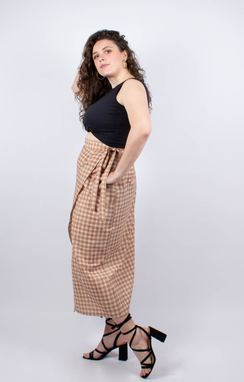 Jupe KUTCH - Coton bio - Imprimé TAPAS - Azaadi, la mode responsable accessible