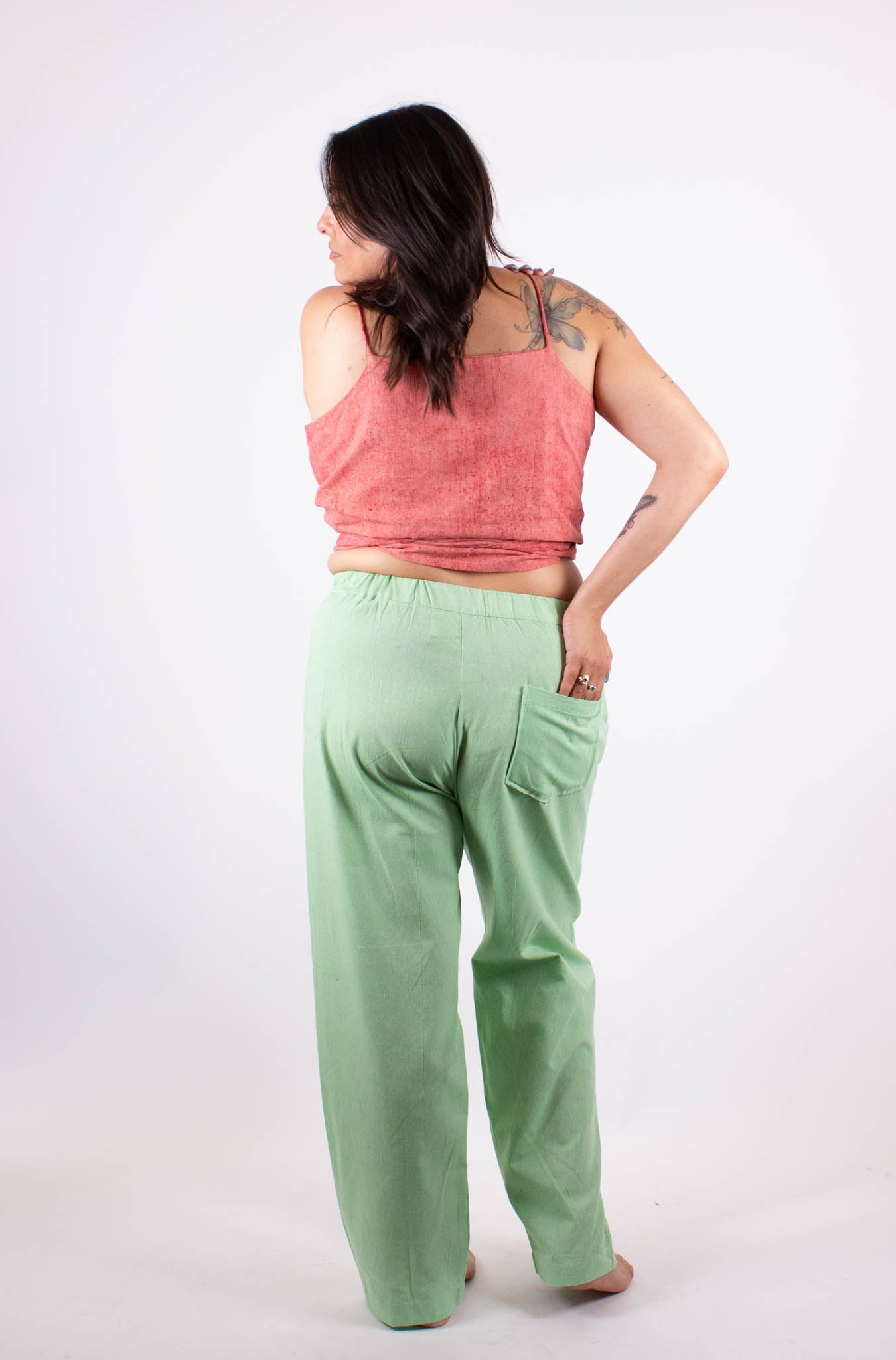 Pantalon AGRA - Vert - Pantalon - Azaadi, la mode responsable accessible