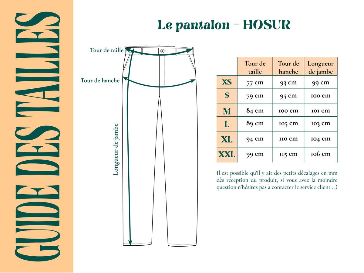 Pantalon Hosur - Coton bio - Imprimé UDAAN (envol)