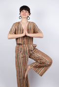 Pantalon SAGARA - Coton bio - Imprimé ARUNACHALA - Azaadi, la mode responsable accessible