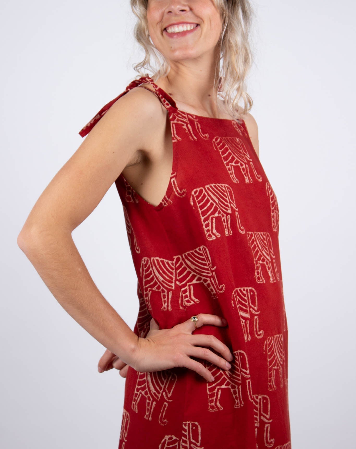 Robe UDUPI - Coton bio - Imprimé GANESHA - Azaadi, la mode responsable accessible