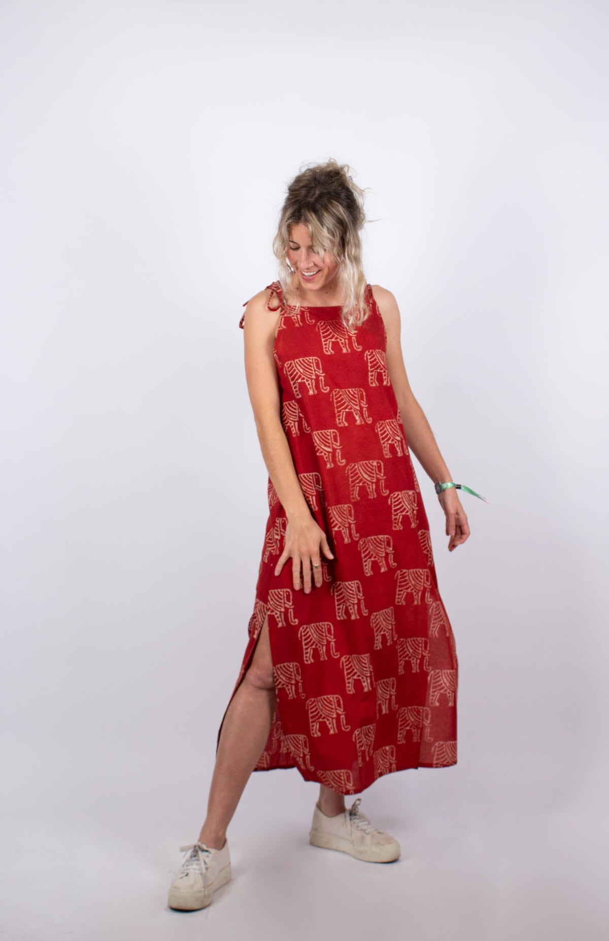 Robe UDUPI - Coton bio - Imprimé GANESHA - Azaadi, la mode responsable accessible