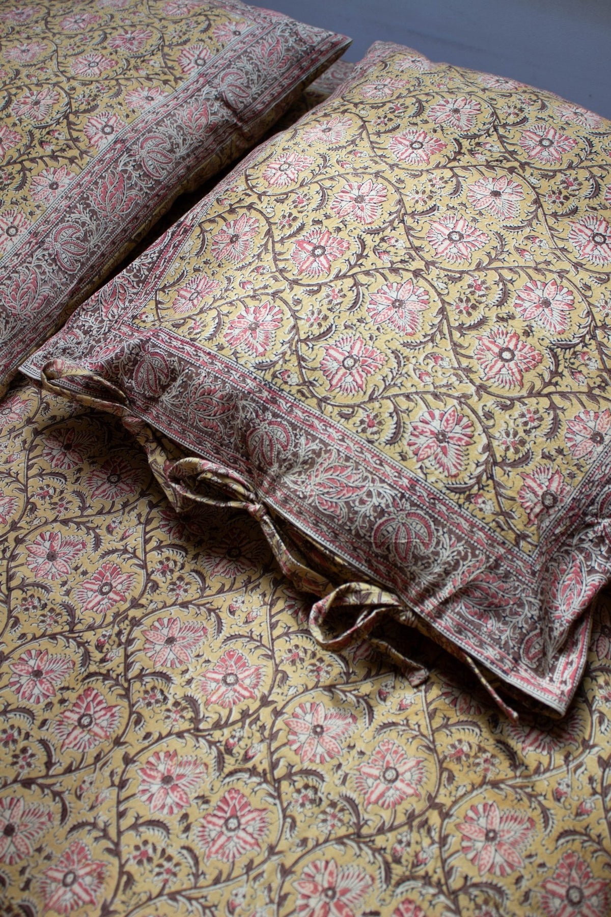 Set de draps housse de couette - Imprimé Hibiskus - Azaadi, la mode responsable accessible