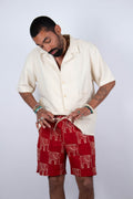 Short Bhuj - Imprimé GANESHA - coton bio - Short - Azaadi, la mode responsable accessible