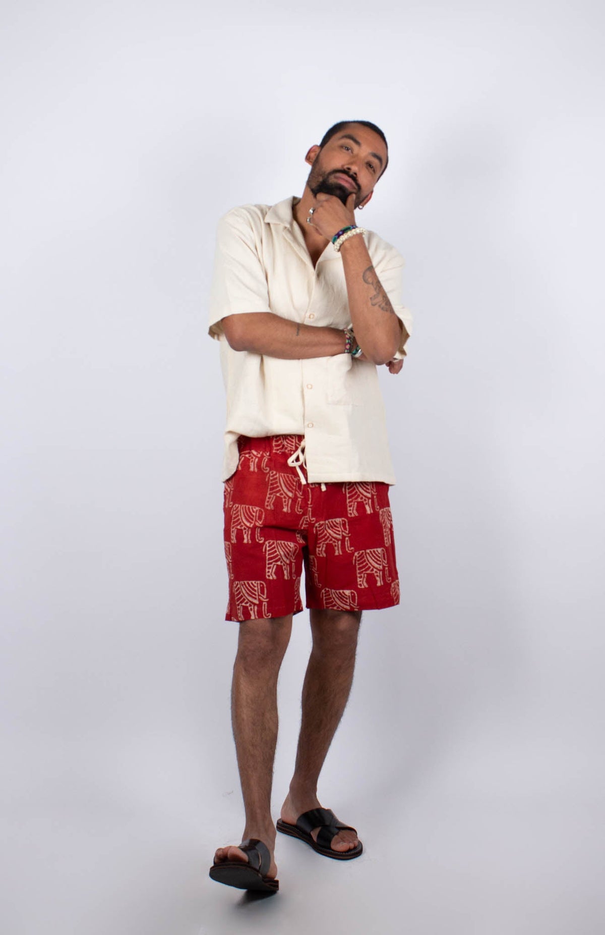 Short Bhuj - Imprimé GANESHA - coton bio - Short - Azaadi, la mode responsable accessible