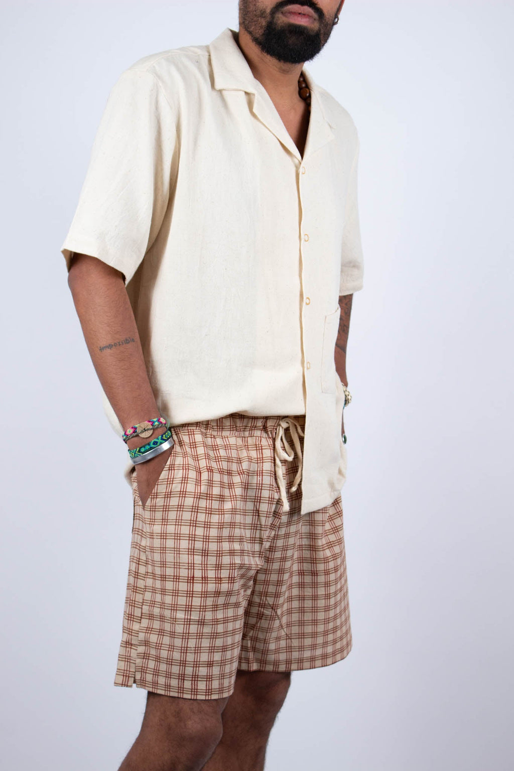 Short Bhuj - Imprimé TAPAS - coton bio - Short - Azaadi, la mode responsable accessible
