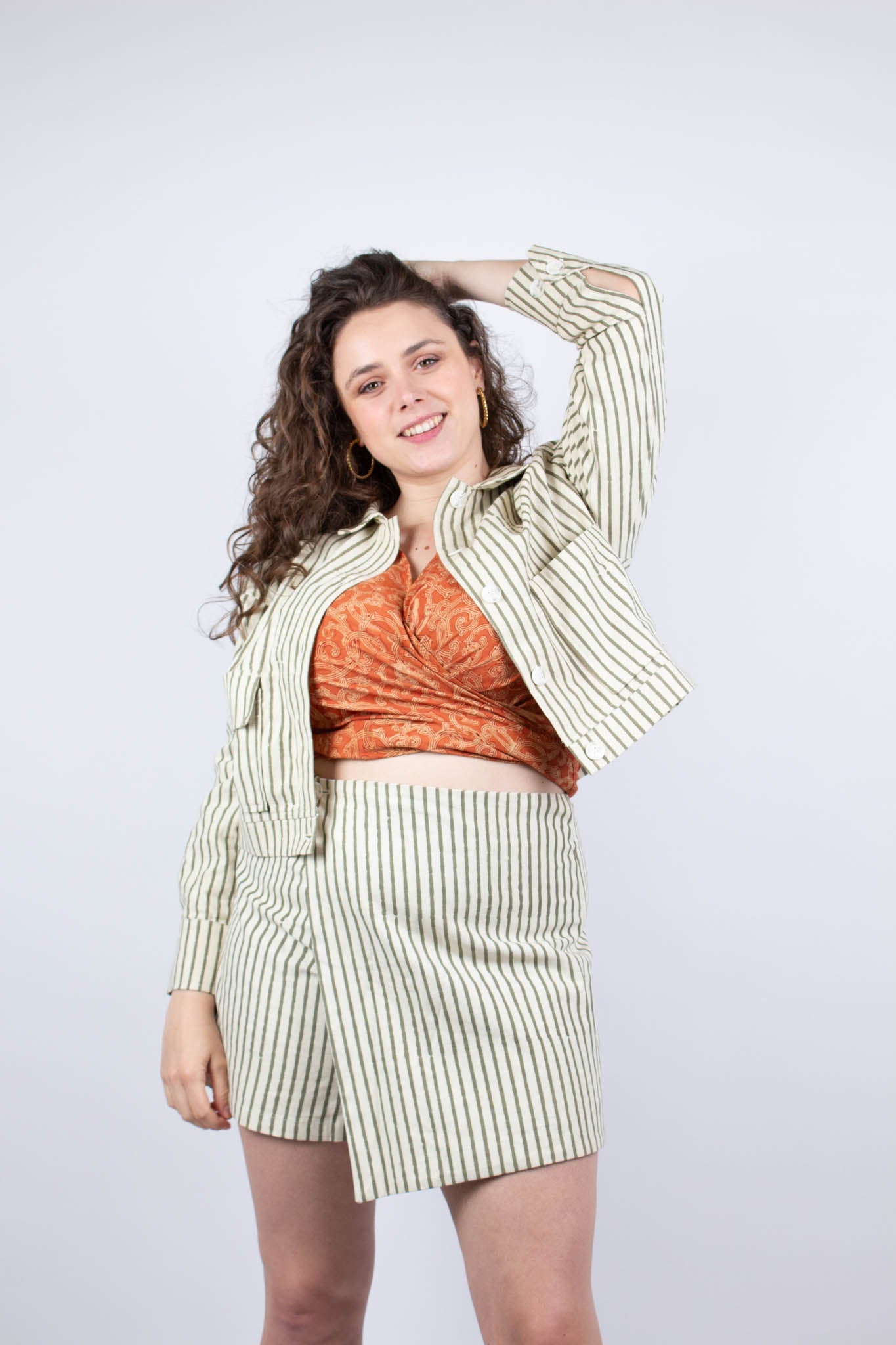 Short KANPUR - Coton bio - Coloris MAUN - Azaadi, la mode responsable accessible