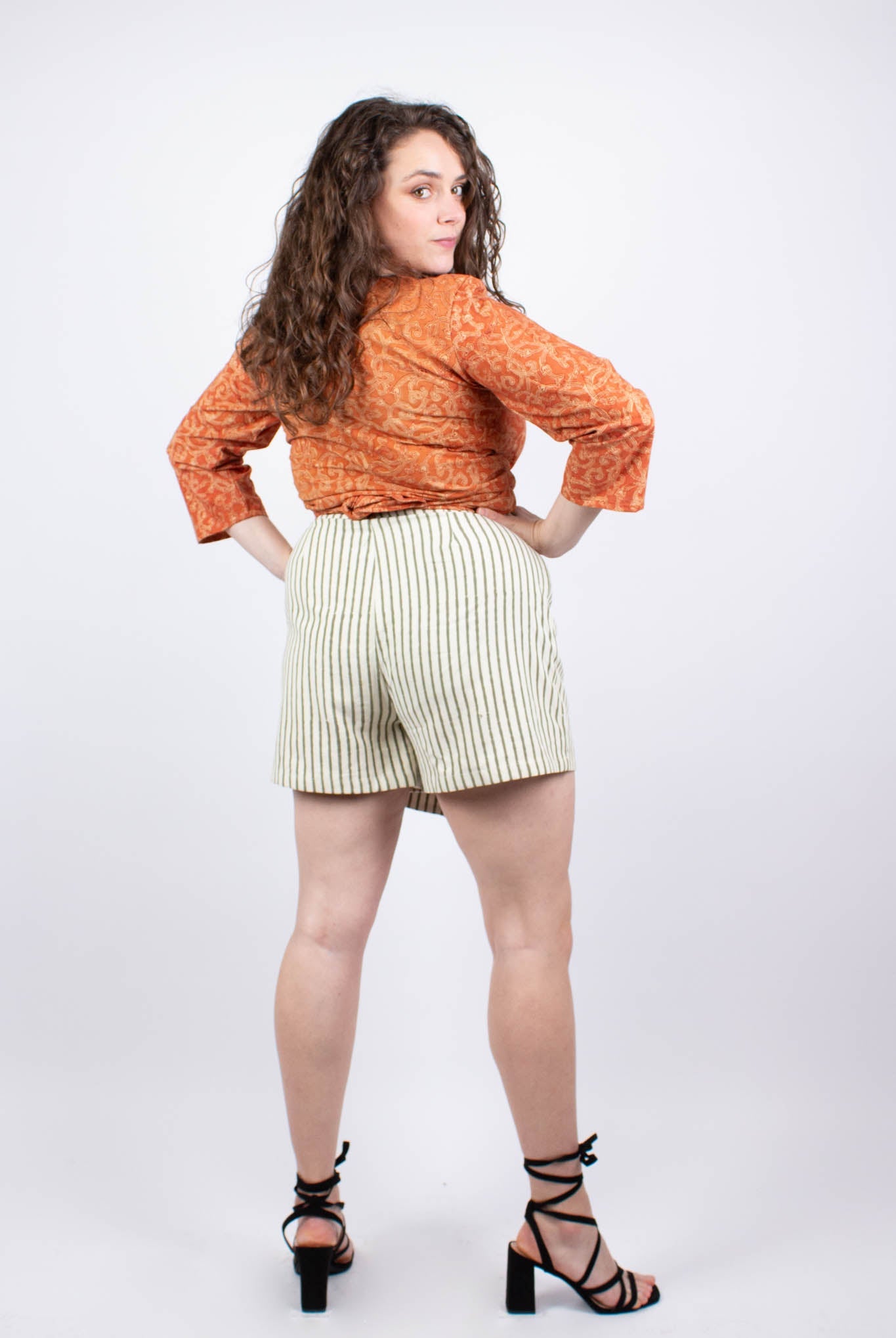 Short KANPUR - Coton bio - Coloris MAUN - Azaadi, la mode responsable accessible