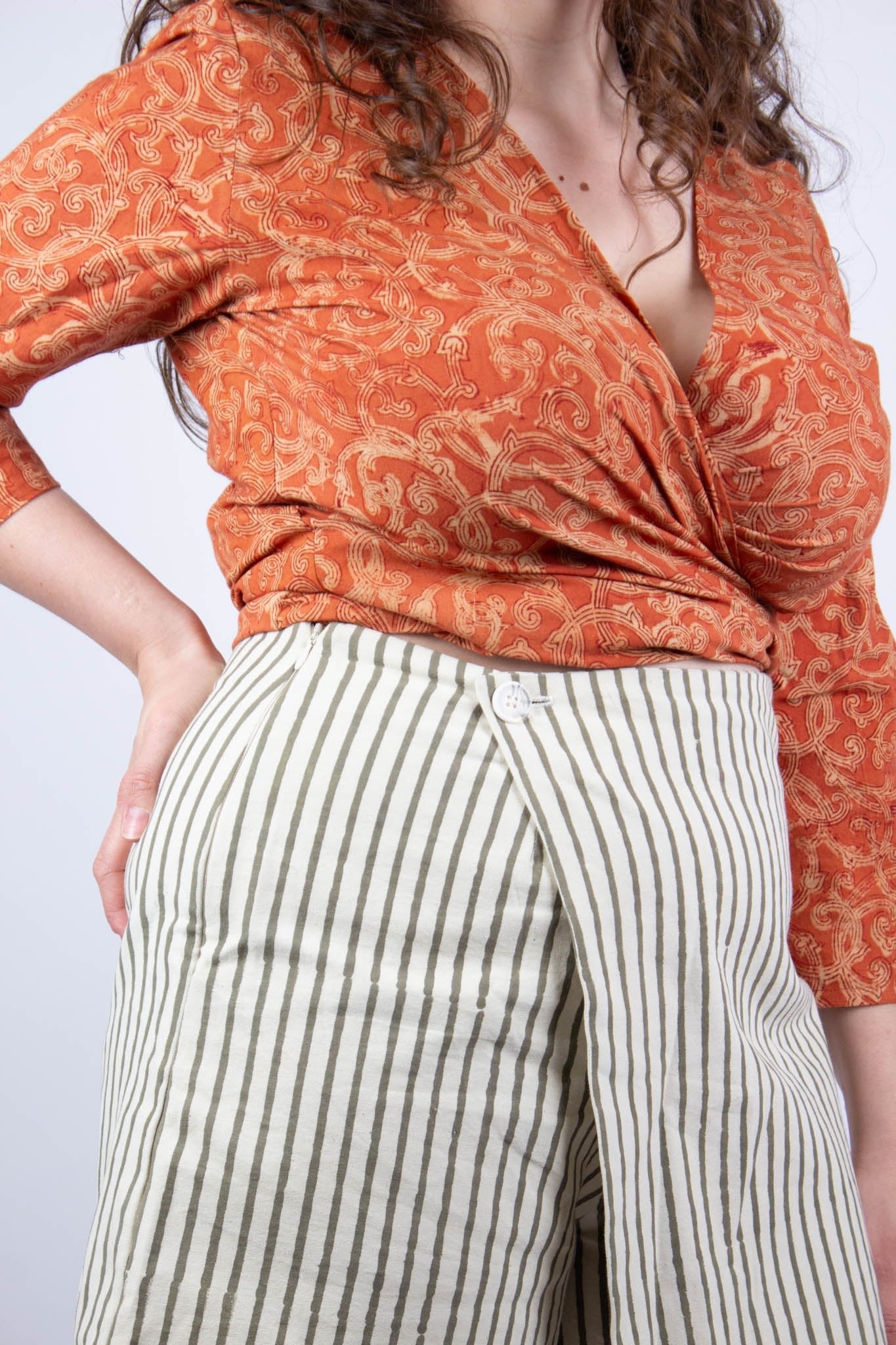 Short KANPUR - Coton bio - Coloris MAUN - Azaadi, la mode responsable accessible