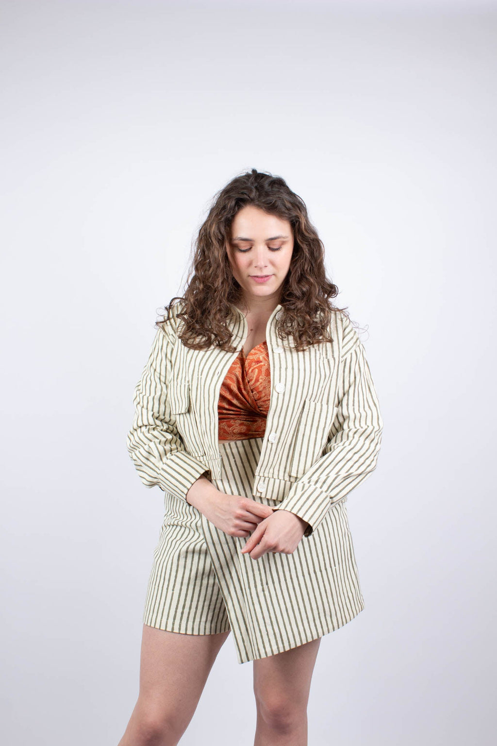 Short KANPUR - Coton bio - Coloris MAUN - Azaadi, la mode responsable accessible