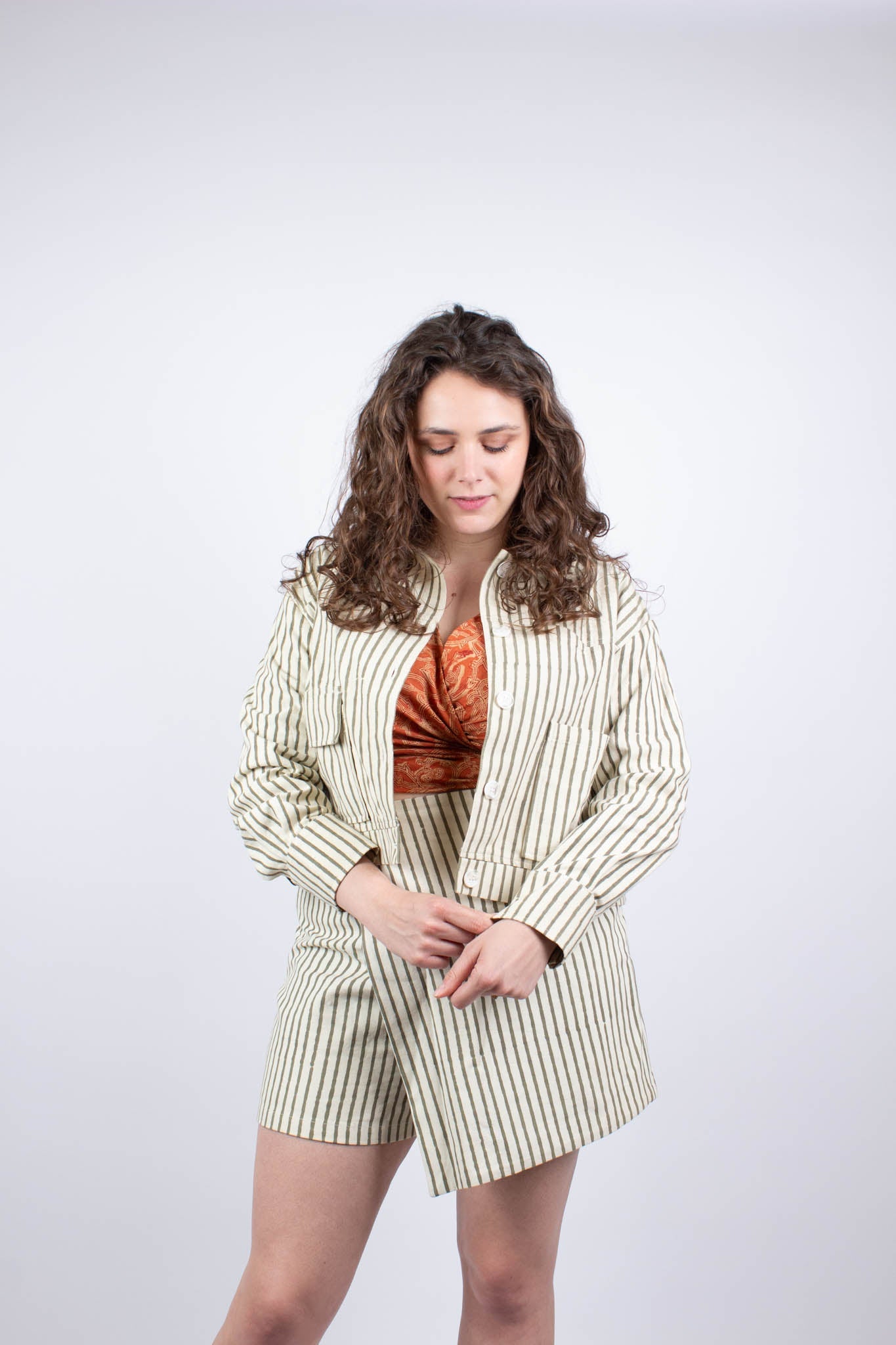 Short KANPUR - Coton bio - Coloris MAUN - Azaadi, la mode responsable accessible