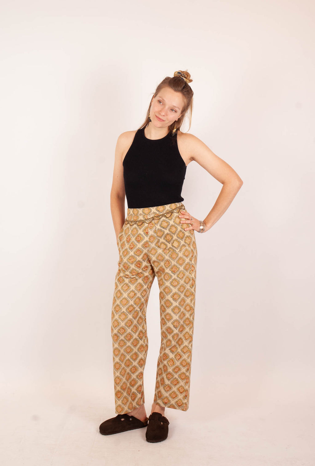 Pantalon AGRA - Coton bio - Imprimé VISTAAR (expansion)