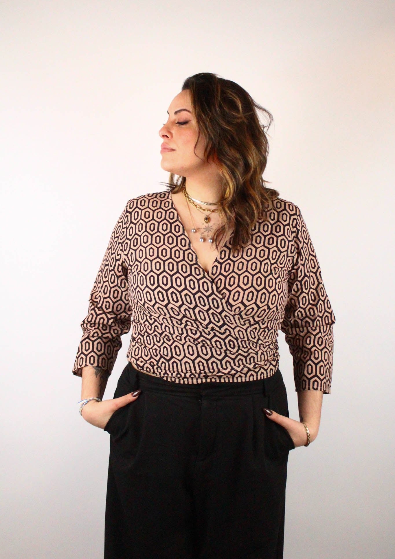 Top BENARES - Imprimé ABHI - Coton bio - Azaadi, la mode responsable accessible