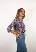 Top BENARES - Imprimé SAMAGRA - Coton bio - Azaadi, la mode responsable accessible