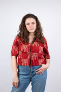 Top BOBILLI - Coton bio - Imprimé Ganesha - Top - Azaadi, la mode responsable accessible