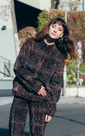 Sweat-shirt BARASTIA - Coton bio - Imprimé AAINA (miroir)