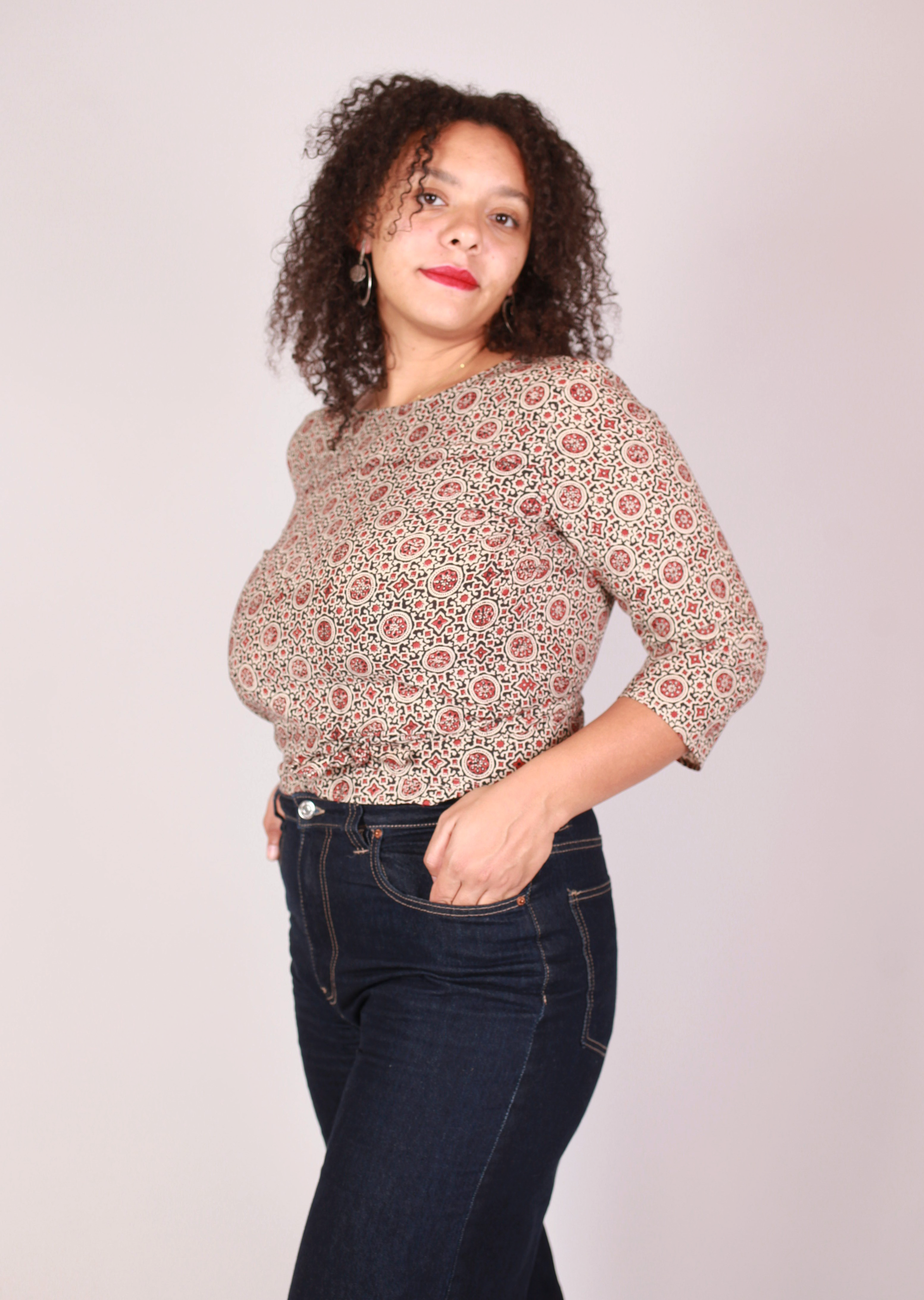 Top BENARES - Imprimé Mojaik - Coton bio