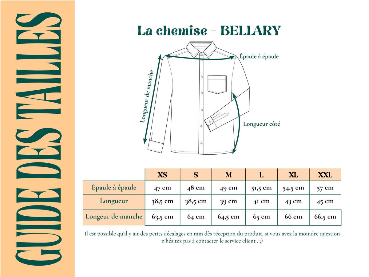 Chemise BELLARY - Velours Côtelé - Chemise - Azaadi, la mode responsable accessible