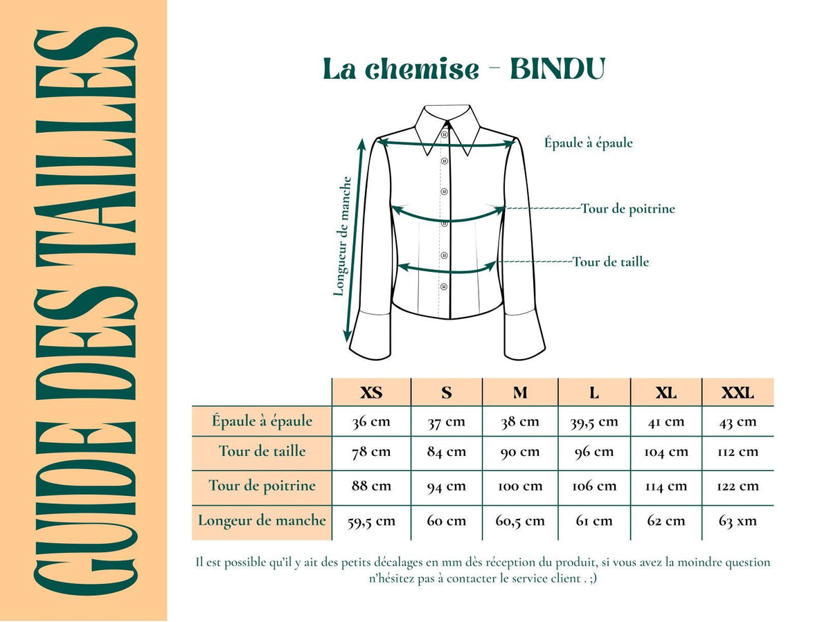 Chemise Bindu - Coton revalorisé - Imprimé Ikat - Chemise - Azaadi, la mode responsable accessible