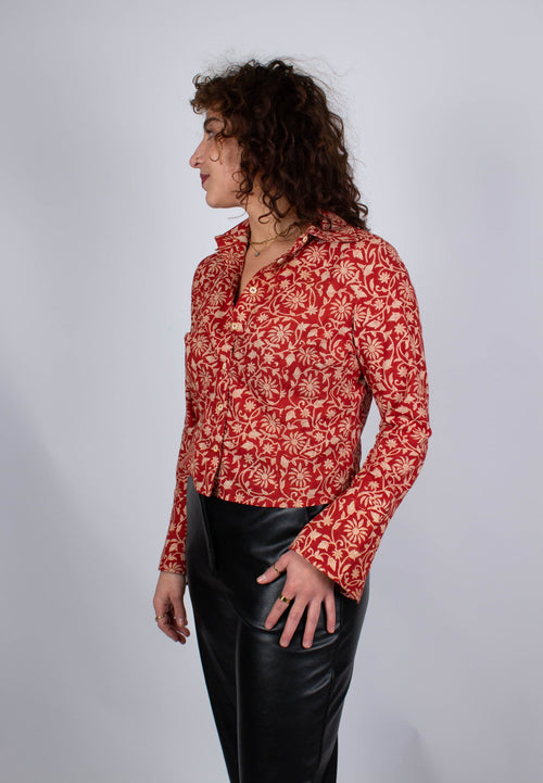 Chemise Bindu - Imprimé Bageecha - Coton bio - Chemise - Azaadi, la mode responsable accessible