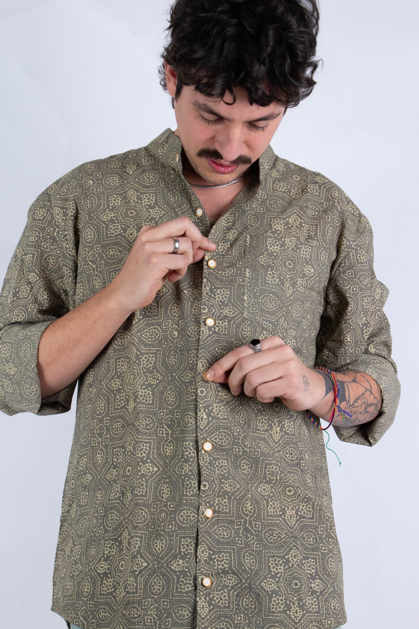 Chemise DARAMSHALA - Imprimé Gulabi - Coton bio - Chemise - Azaadi, la mode responsable accessible