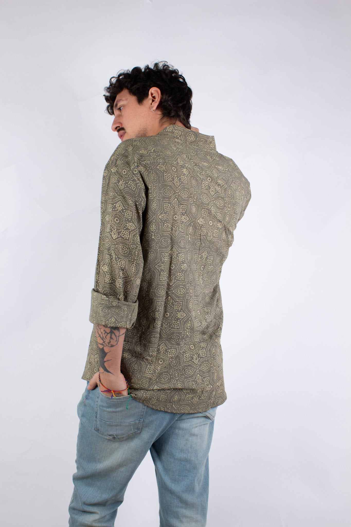 Chemise DARAMSHALA - Imprimé Gulabi - Coton bio - Chemise - Azaadi, la mode responsable accessible