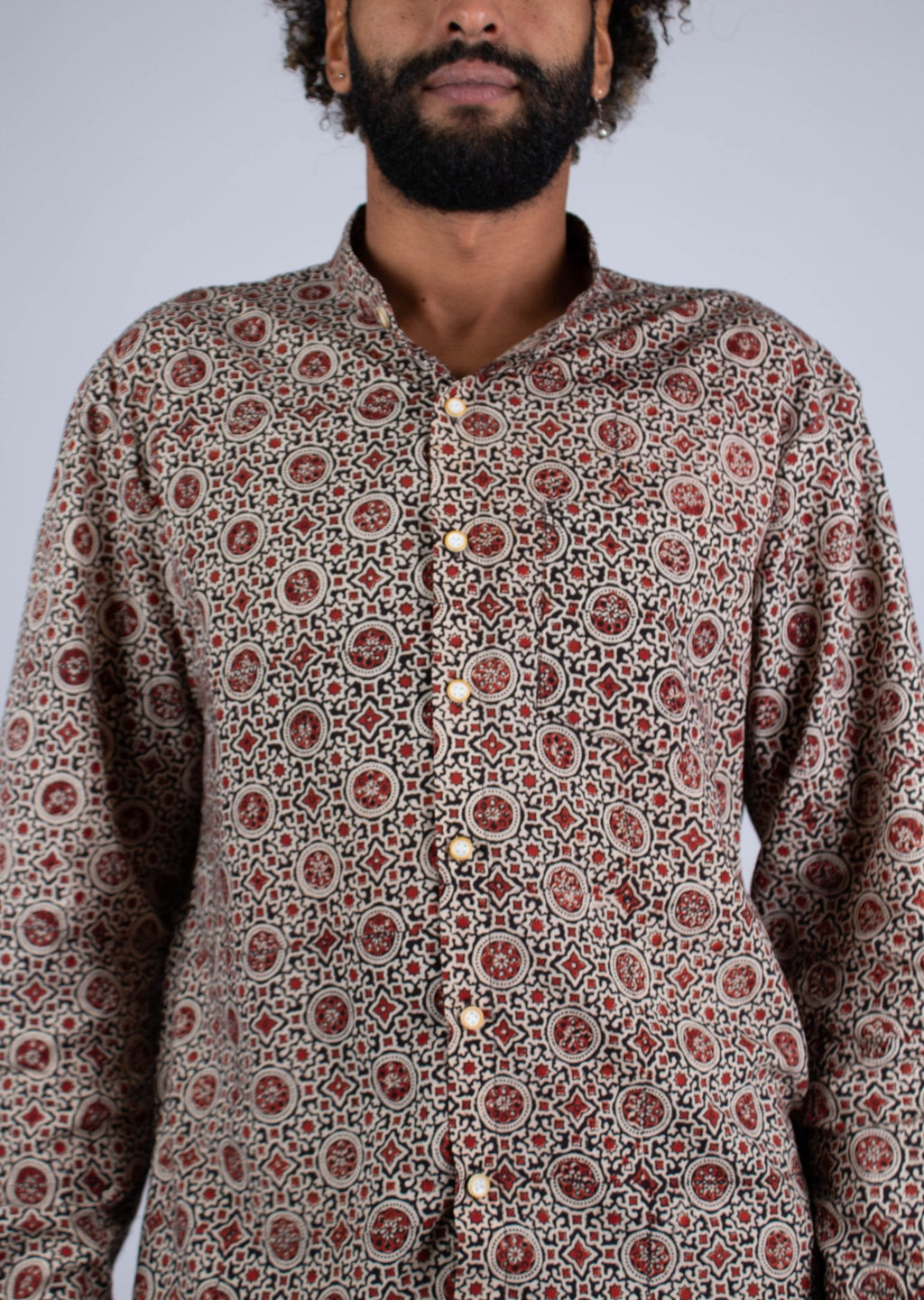 Chemise DARAMSHALA - Imprimé Mojaik - Coton bio - Chemise - Azaadi, la mode responsable accessible