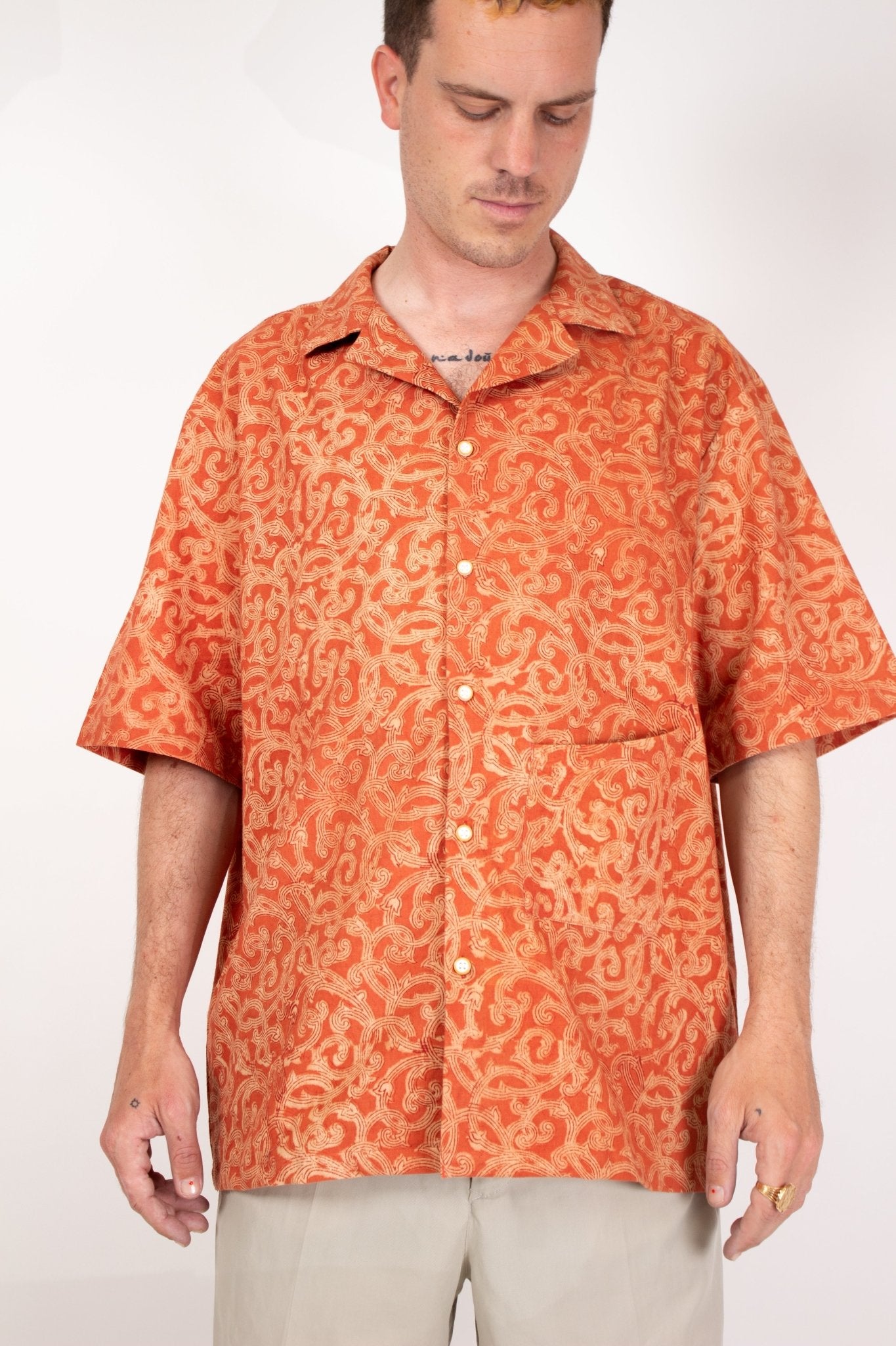 Chemise LINGA - Coton bio - Imprimé Kama - Chemise - Azaadi, la mode responsable accessible