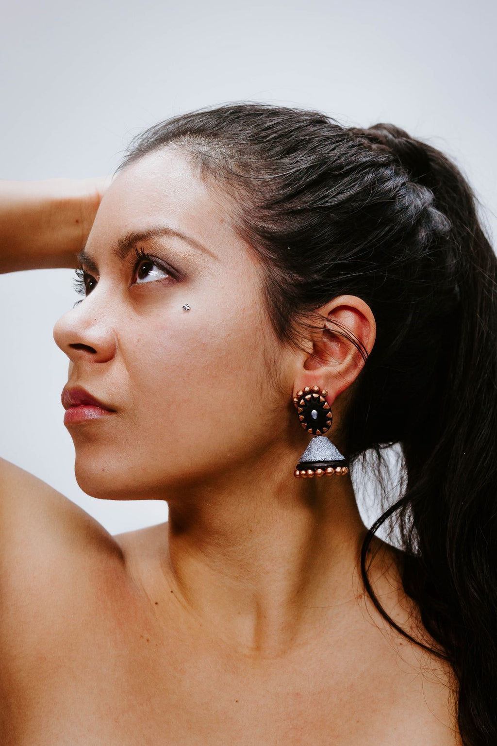 Doll Silver - Black - Bronze - Boucles d'oreilles - Azaadi, la mode responsable accessible