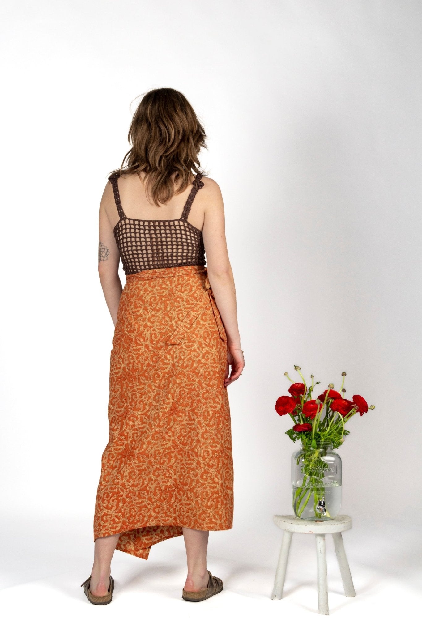 Jupe KUTCH - Coton bio - Imprimé Kama - Azaadi, la mode responsable accessible