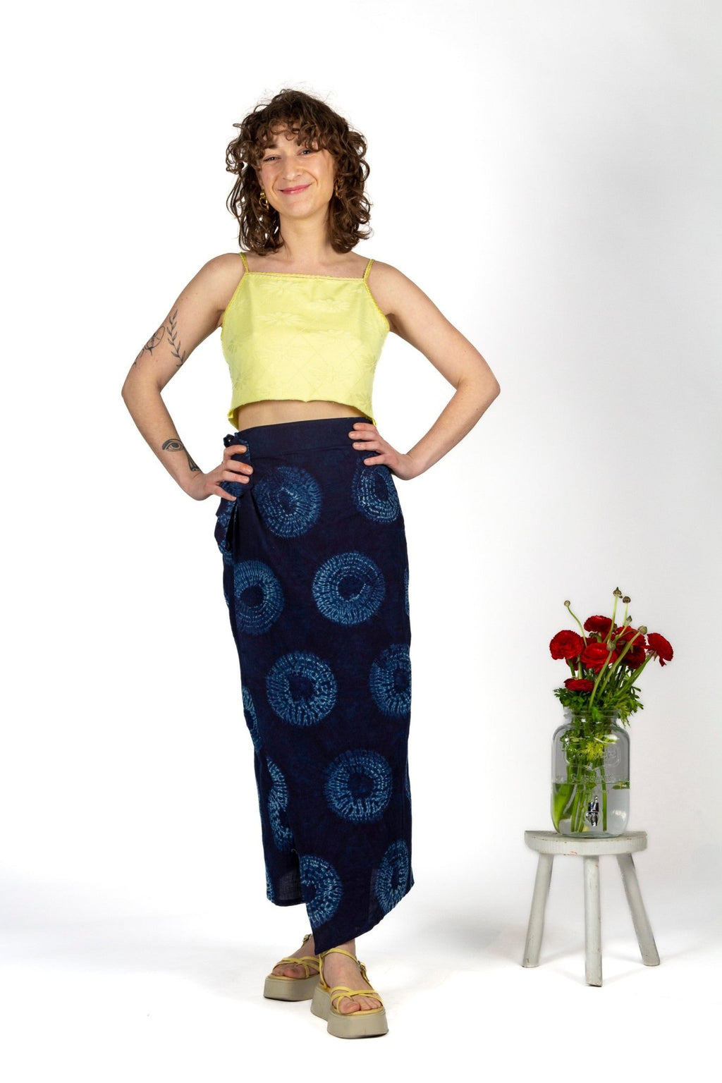 Jupe KUTCH - Coton bio - Imprimé Koshika - Azaadi, la mode responsable accessible