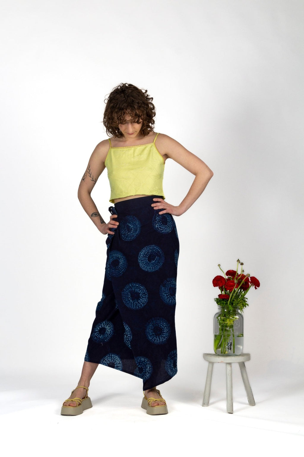 Jupe KUTCH - Coton bio - Imprimé Koshika - Azaadi, la mode responsable accessible