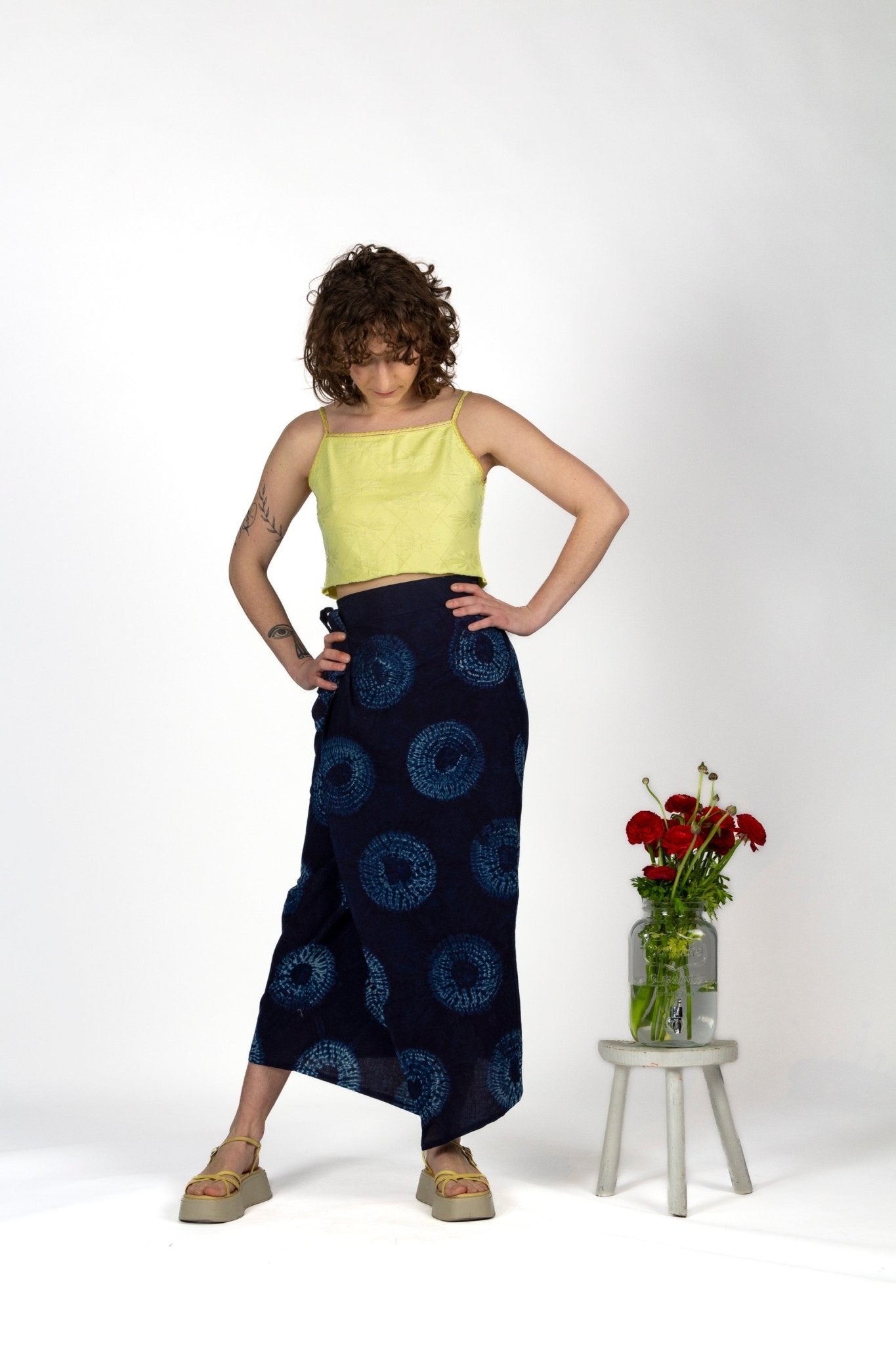Jupe KUTCH - Coton bio - Imprimé Koshika - Azaadi, la mode responsable accessible