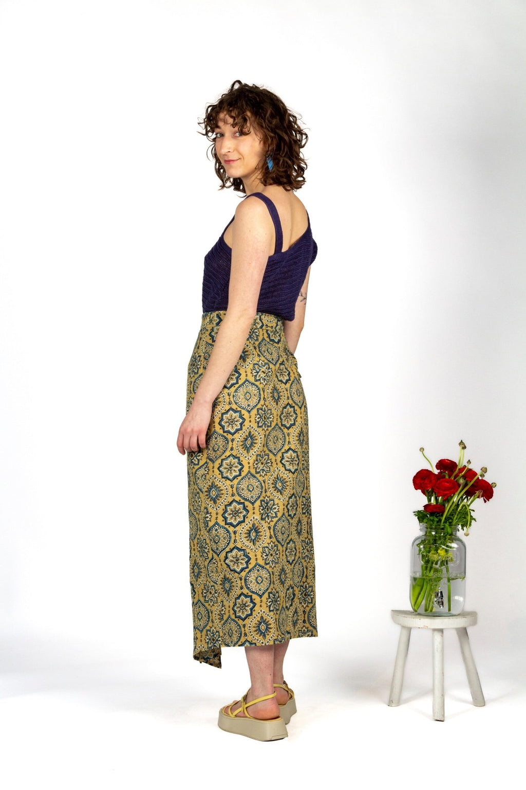 Jupe KUTCH - Coton bio - Imprimé Mandala - Azaadi, la mode responsable accessible