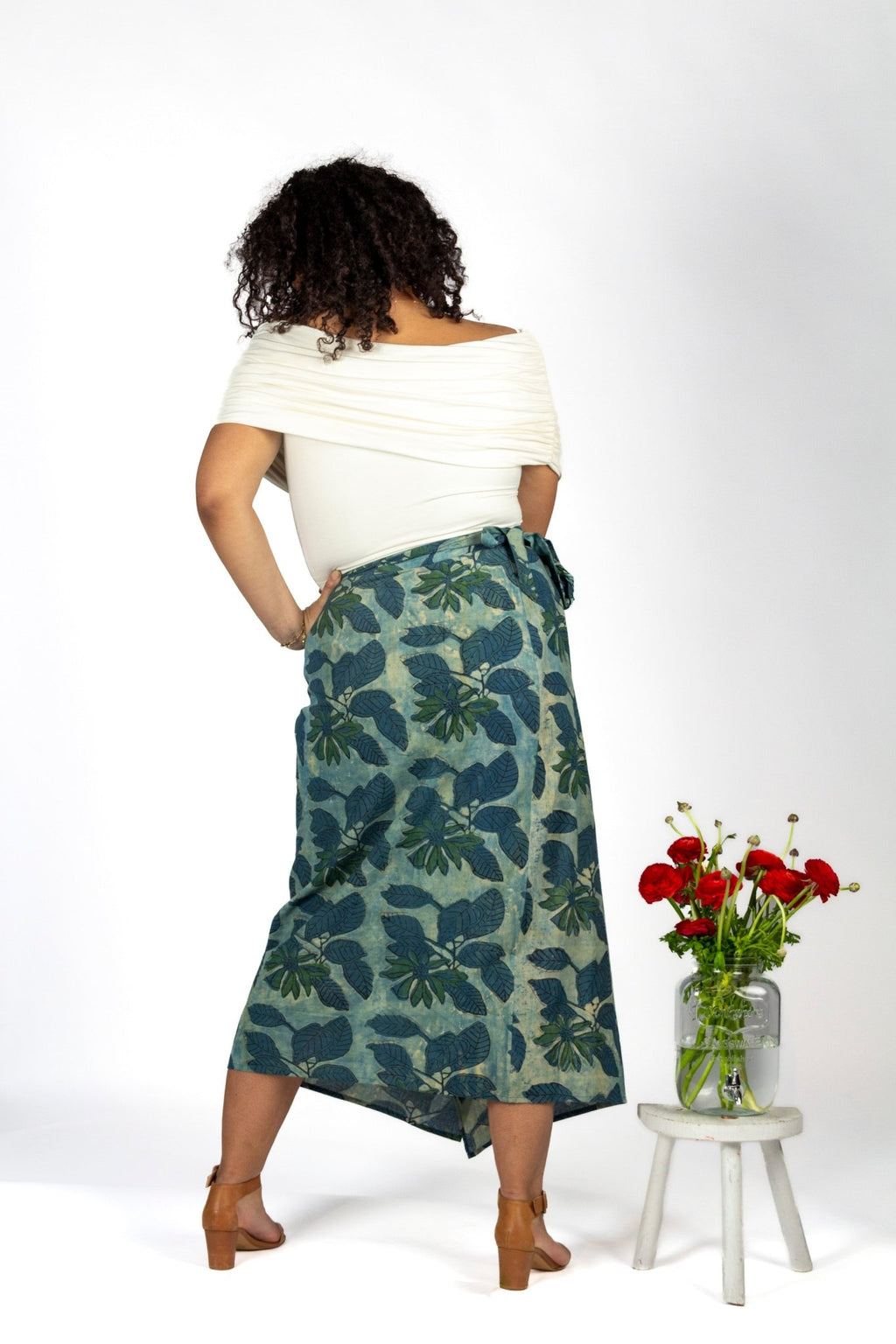 Jupe KUTCH - Coton bio - Imprimé Neembu - Azaadi, la mode responsable accessible