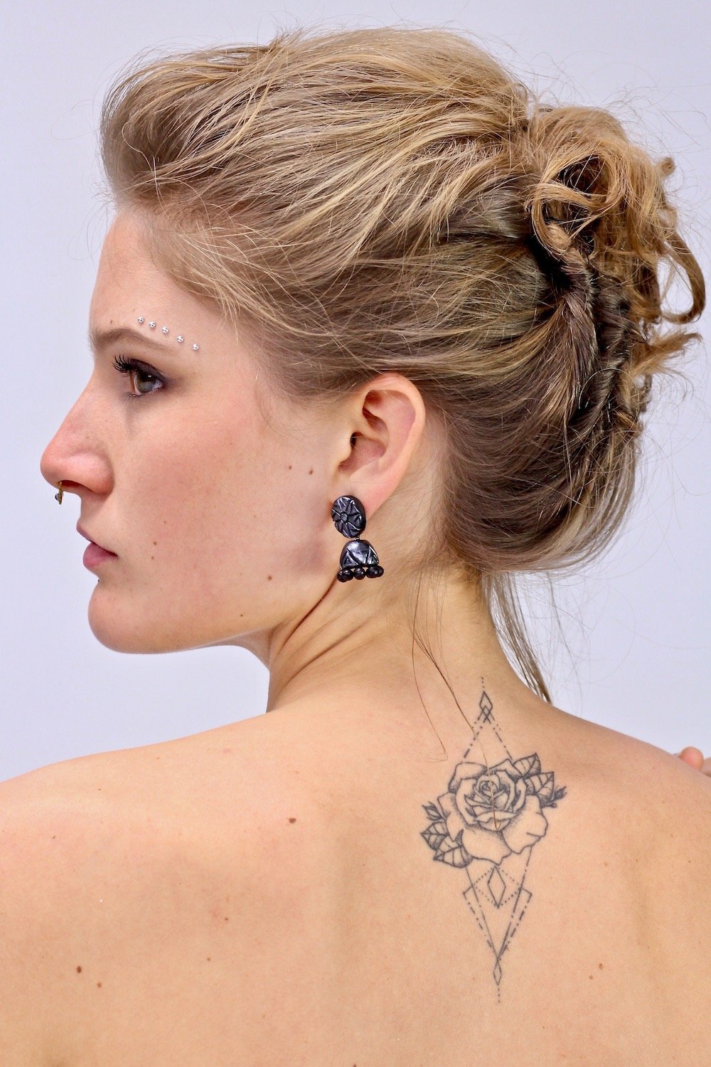 Metal Grey Doll - Boucles d'oreilles - Azaadi, la mode responsable accessible