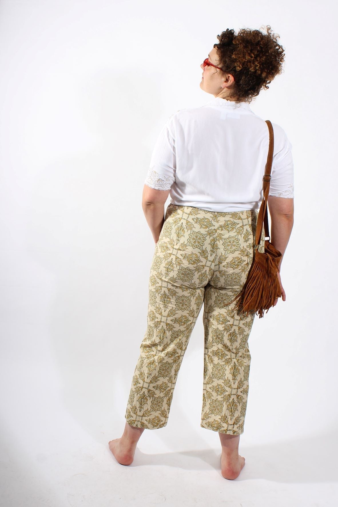 Pantalon AGRA - Imprimé Kalamkari - Azaadi, la mode responsable accessible