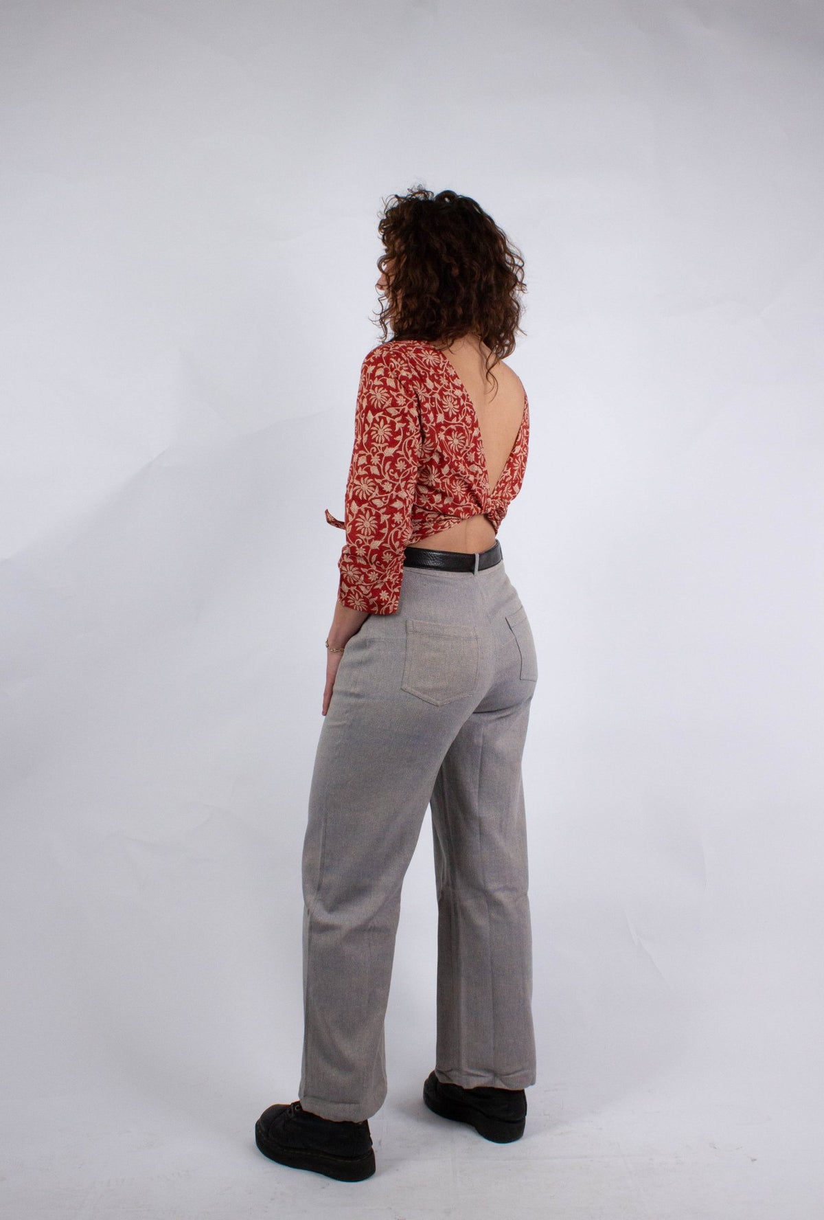 Pantalon GWALIOR - coloris Ebu - Matière recylée - Pantalon - Azaadi, la mode responsable accessible