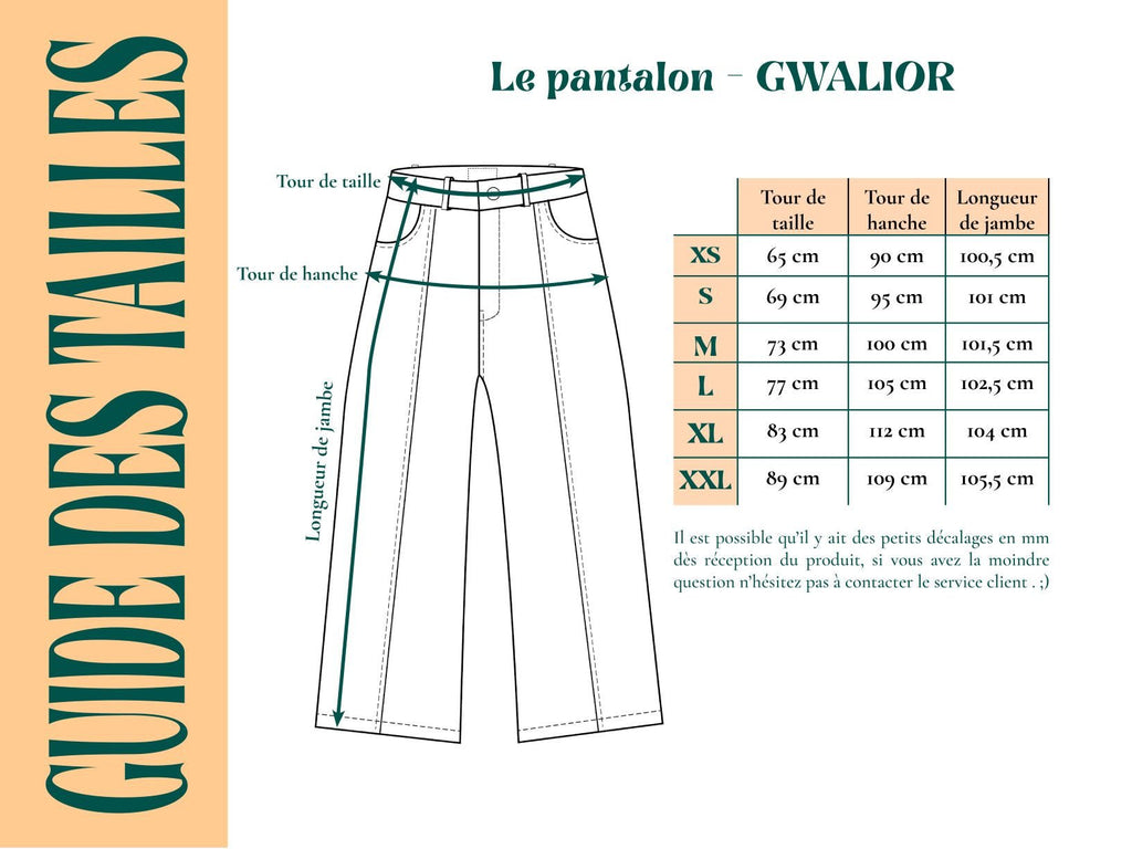 Pantalon GWALIOR - Coton bio - Couleur unie - Pantalons - Azaadi, la mode responsable accessible