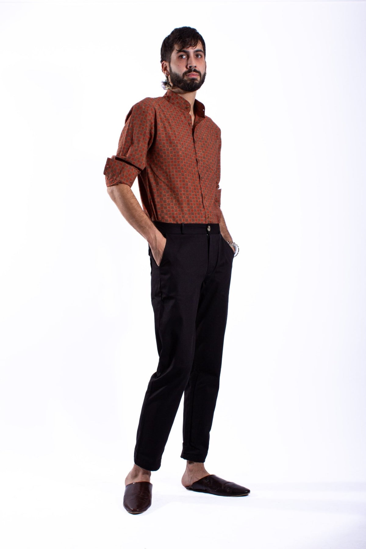 Pantalon HOSUR - Coton bio - Couleur Unie - Azaadi, la mode responsable accessible