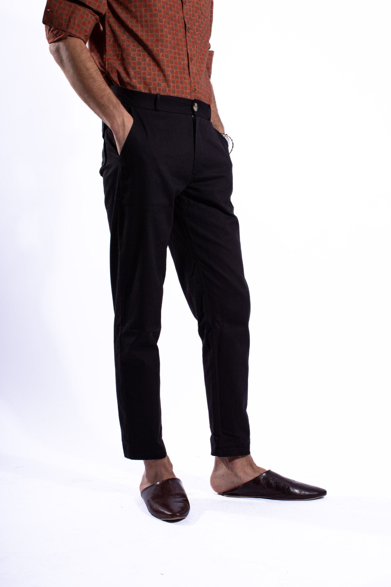 Pantalon HOSUR - Coton bio - Couleur Unie - Azaadi, la mode responsable accessible