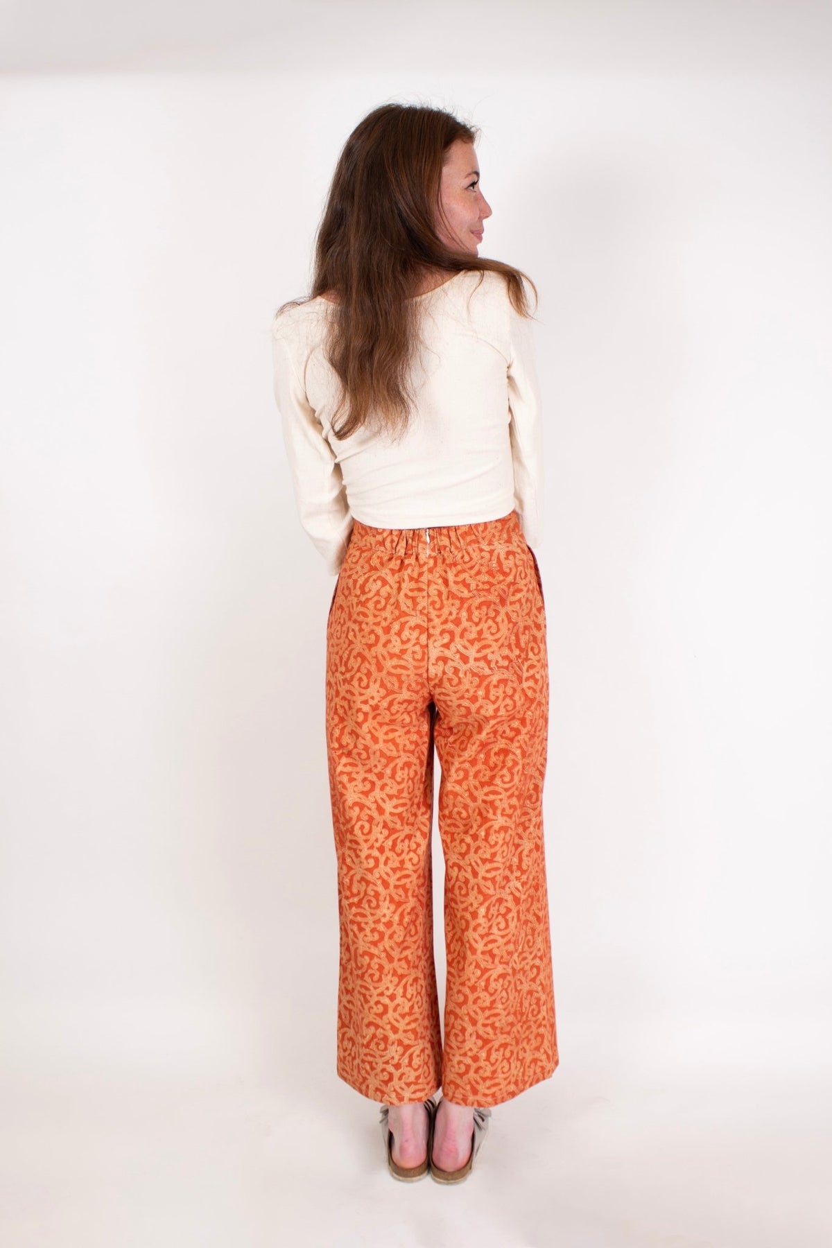 Pantalon SAGARA - Coton bio - Imprimé Kama - Pantalon - Azaadi, la mode responsable accessible